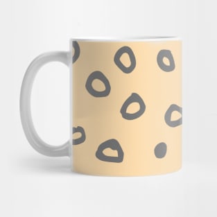 Abstract boho gray bubble pattern Mug